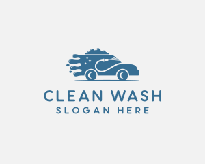 Bubble Wash Car Cleaning logo design