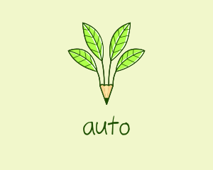 Sketch - Pencil Plant Seedling logo design