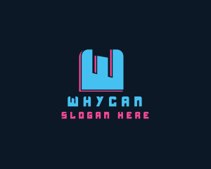 Gaming Developer - Creative Neon Cyber logo design