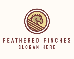 Medieval Horse Buckler logo design