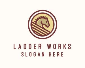 Medieval Horse Buckler logo design