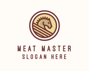 Medieval Horse Buckler logo design