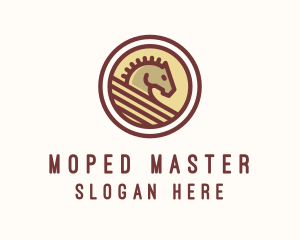 Medieval Horse Buckler logo design