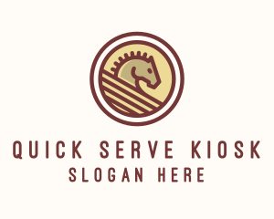 Medieval Horse Buckler logo design