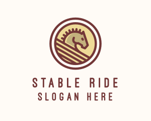 Medieval Horse Buckler logo design