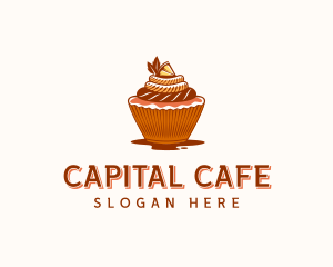 Cupcake Dessert Cafe logo design