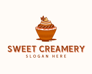 Cupcake Dessert Cafe logo design