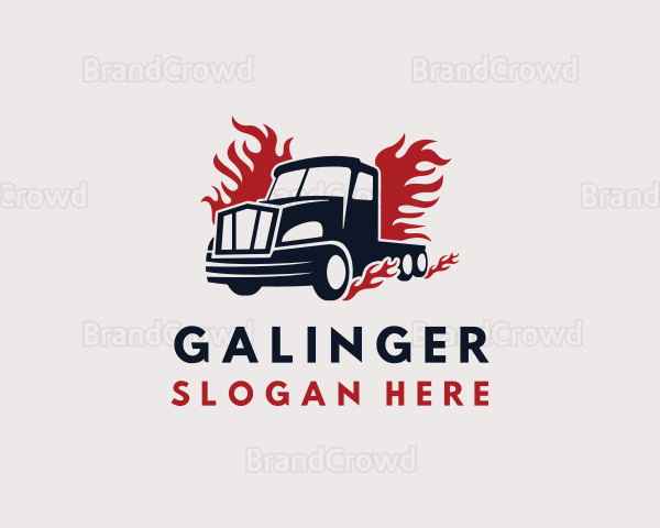 Blazing Cargo Truck Logo