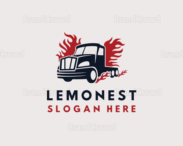 Blazing Cargo Truck Logo