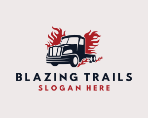 Blazing Cargo Truck logo design