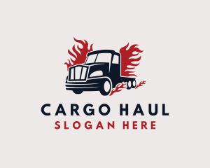 Blazing Cargo Truck logo design