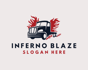 Blazing Cargo Truck logo design