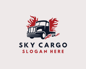 Blazing Cargo Truck logo design