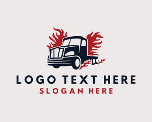 Blazing Cargo Truck Logo