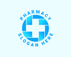 Medical Cross Pharmacy logo design