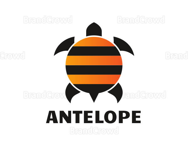 Bee Stripes Turtle Logo