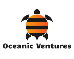 Bee Stripes Turtle logo design