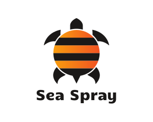 Bee Stripes Turtle logo design