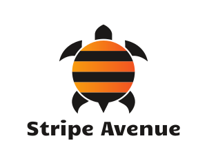 Stripes - Bee Stripes Turtle logo design