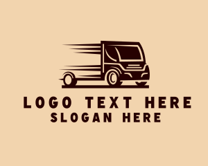 Distribution - Fast Transportation Vehicle logo design