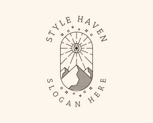 Souvenir Shop - Mystic Mountain Eye logo design
