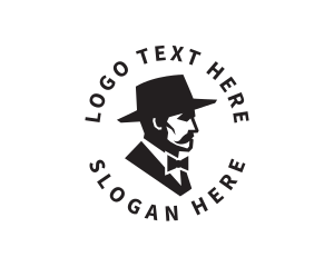 Grooming - Hat Mustache Gentleman logo design