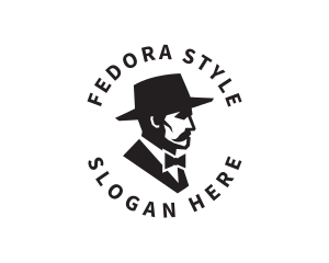 Hat Mustache Gentleman logo design