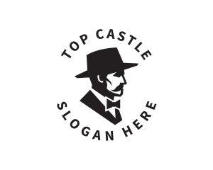 Hat Mustache Gentleman logo design