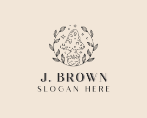 Shrooms - Holistic Mushroom Wellness logo design