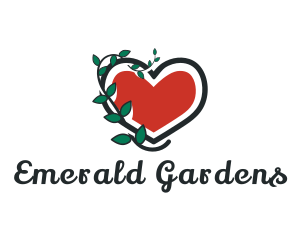 Heart Vine Gardening logo design