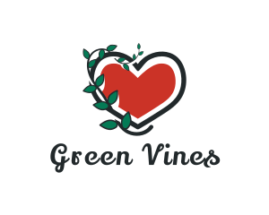 Heart Vine Gardening logo design