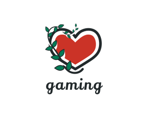 Romantic - Heart Vine Gardening logo design