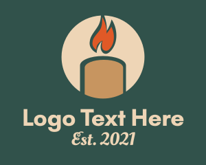 Aromatherapy - Boho Scented Candle logo design