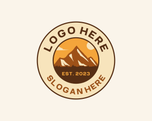 Trails - Mountain Travel Explore logo design