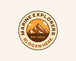 Mountain Travel Explore logo design