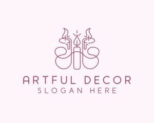 Candle Home Decor logo design