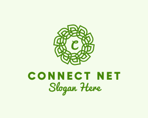 Biotech Leaf Flower logo design