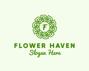 Biotech Leaf Flower logo design