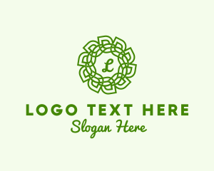 Flower - Biotech Leaf Flower logo design