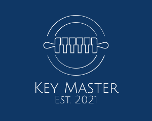 Keys - Piano Rolling Pin logo design
