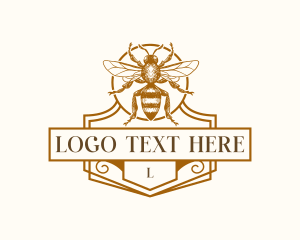 Bee Hive Apiary Logo