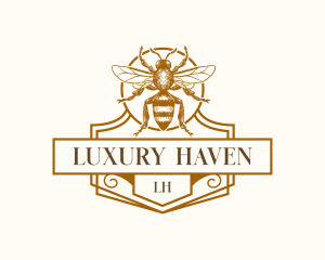 Bee Hive Apiary Logo