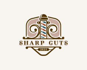 Barber - Barbershop Grooming Barber logo design