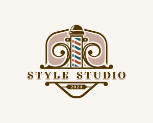 Barbershop Grooming Barber logo design