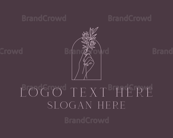 Florist Styling Hand Logo