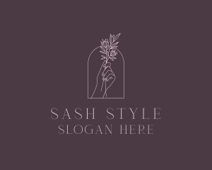 Florist Styling Hand logo design