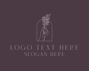 Florist Styling Hand Logo