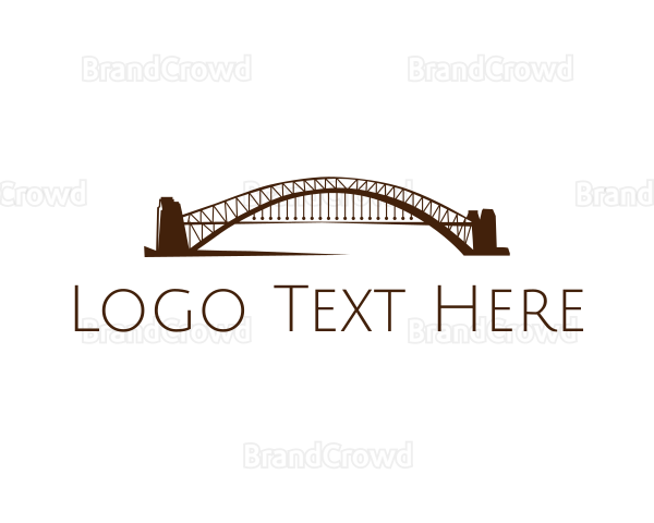 Bridge Landmark Structure Logo