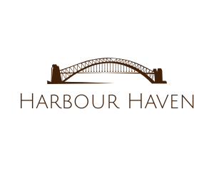 Harbour - Bridge Landmark Structure logo design