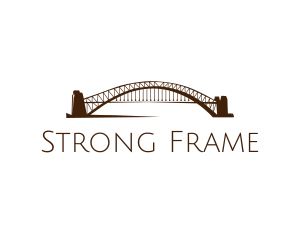 Truss - Bridge Landmark Structure logo design